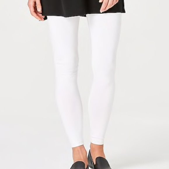 J. Jill Pants - J. Jill Pima Ankle Length Leggings Size 1X White Cotton Pants Plus Never Worn